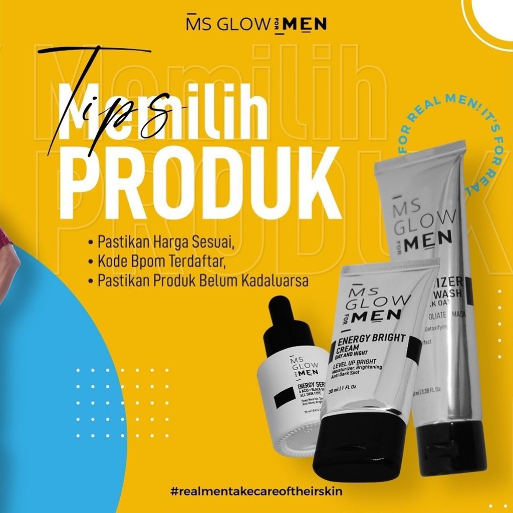 MS GLOW MEN ORIGINAL PAKET MS GLOW MEN PERAWATAN WAJAH PRIA
