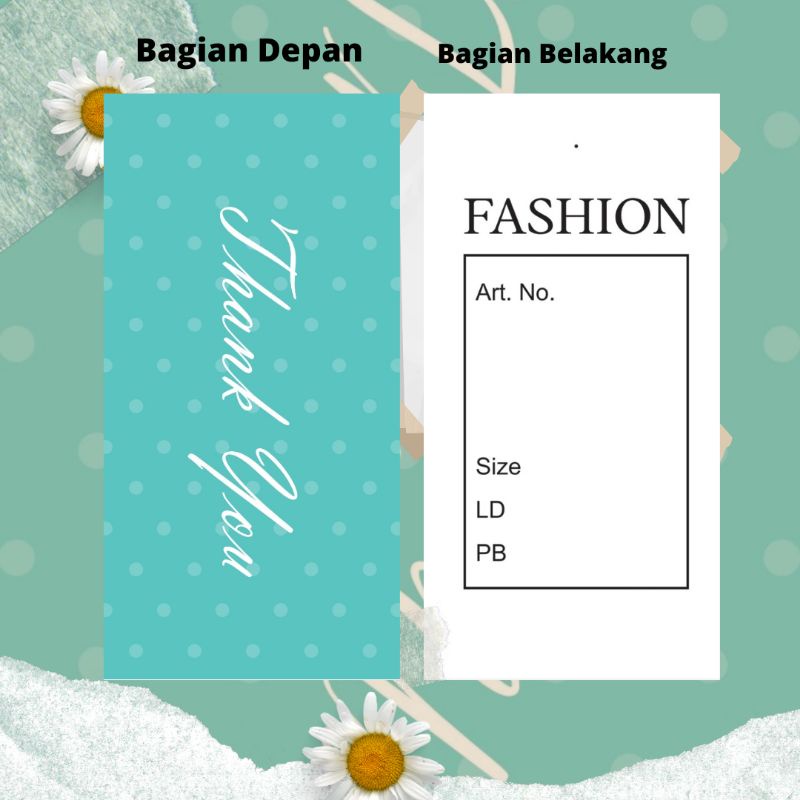 

HANG TAG/LABEL BAJU/MERK