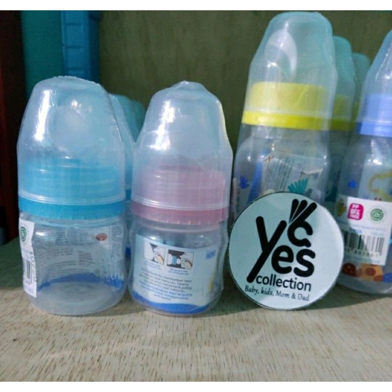 COD Botol huki reguler dot gepeng 60 - 120 - 240 ml bottol bottle balita anak higienis silicon nipple