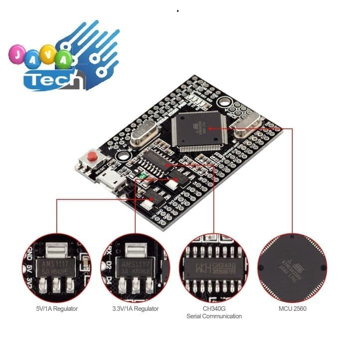 Arduino Mega 2560 Pro Mini Compatible CH340G Microcontroller