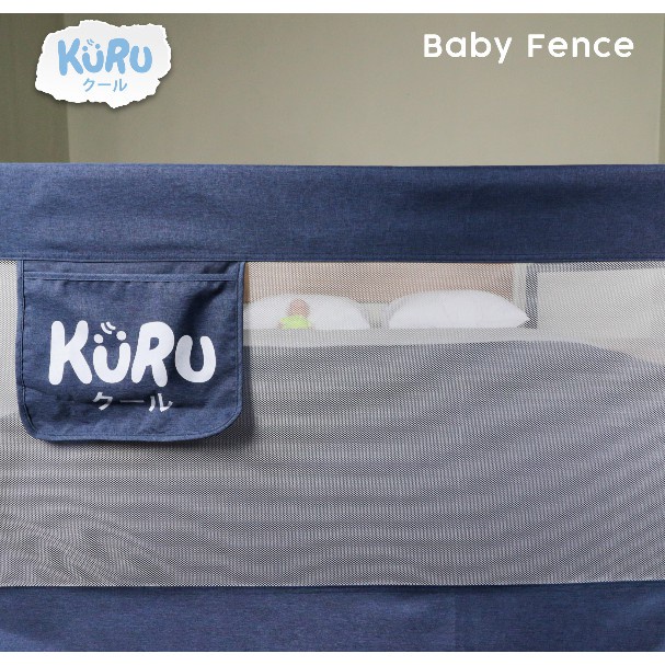 KURU Baby Bedrail 200cm 180cm 160cm Pembatas Pengaman Pagar Kasur Ranjang Bed Rail