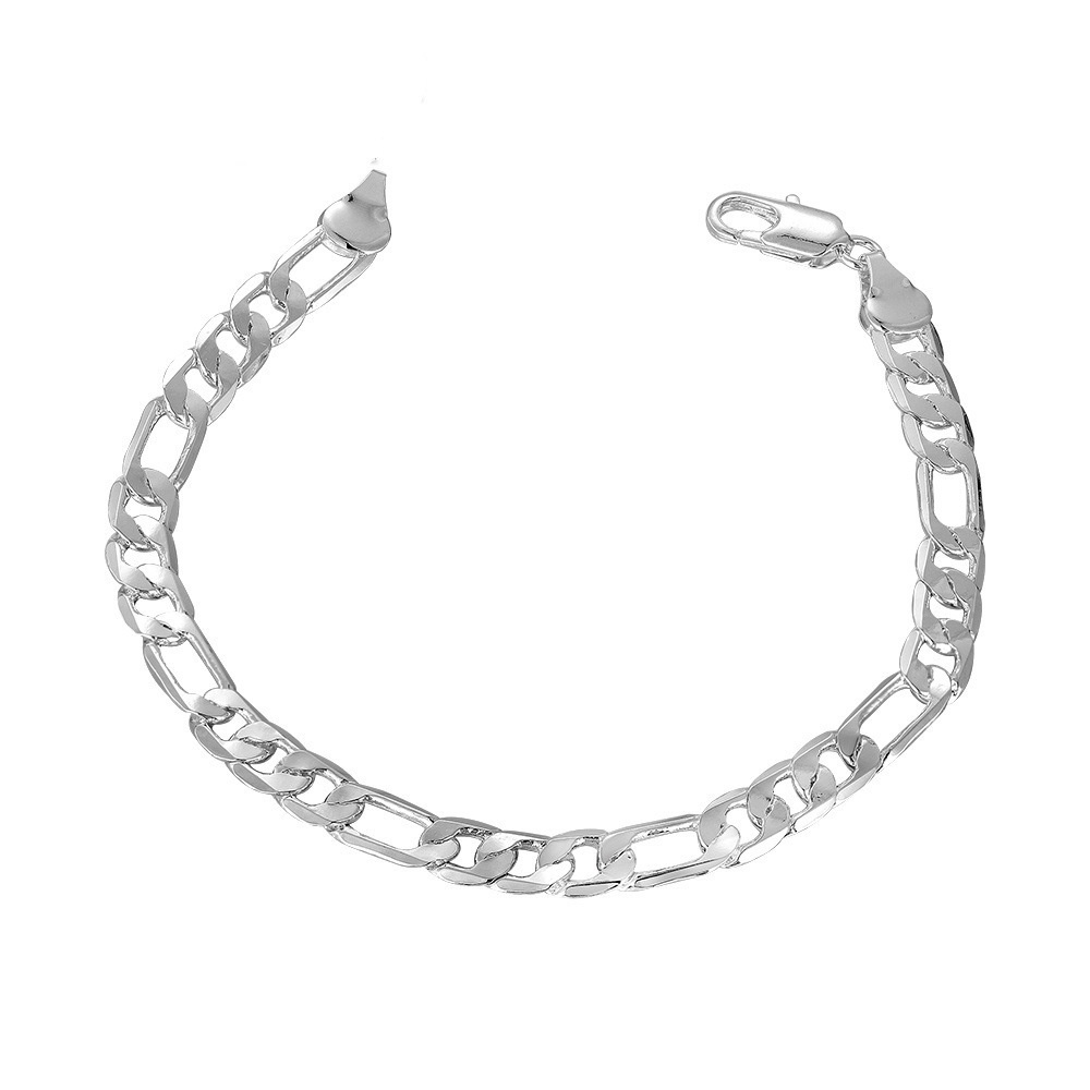 Gelang Bahan Stainless Steel Warna Silver Untuk Pria Dan Wanita