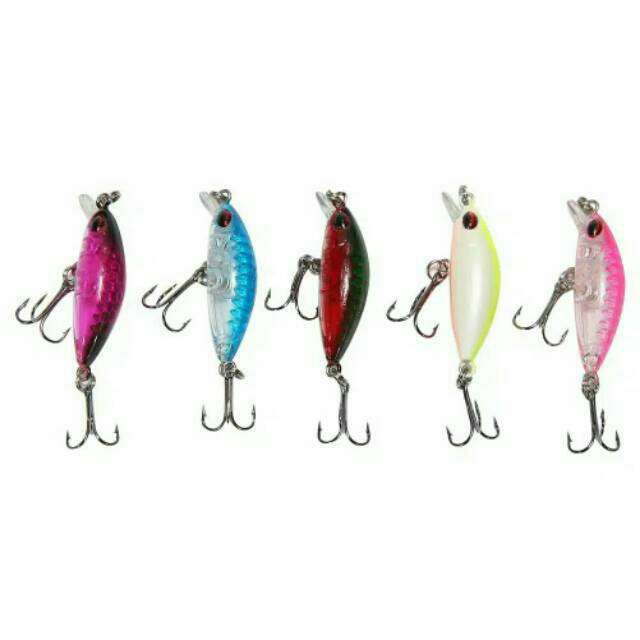 Umpan pancing lure minnow mini 4 cm