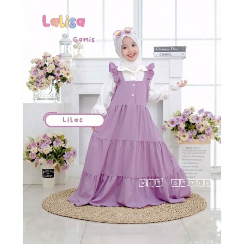 GAMIS MUSLIM ANAK LALISA SERIES  2-11TAHUN