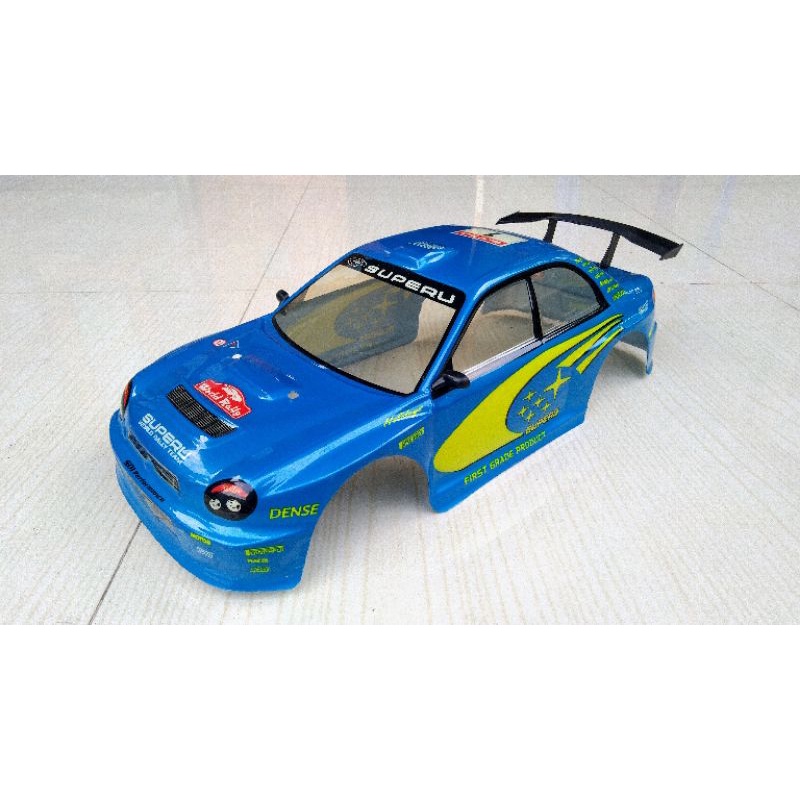 Body rc rally Subaru merk superu 1/10