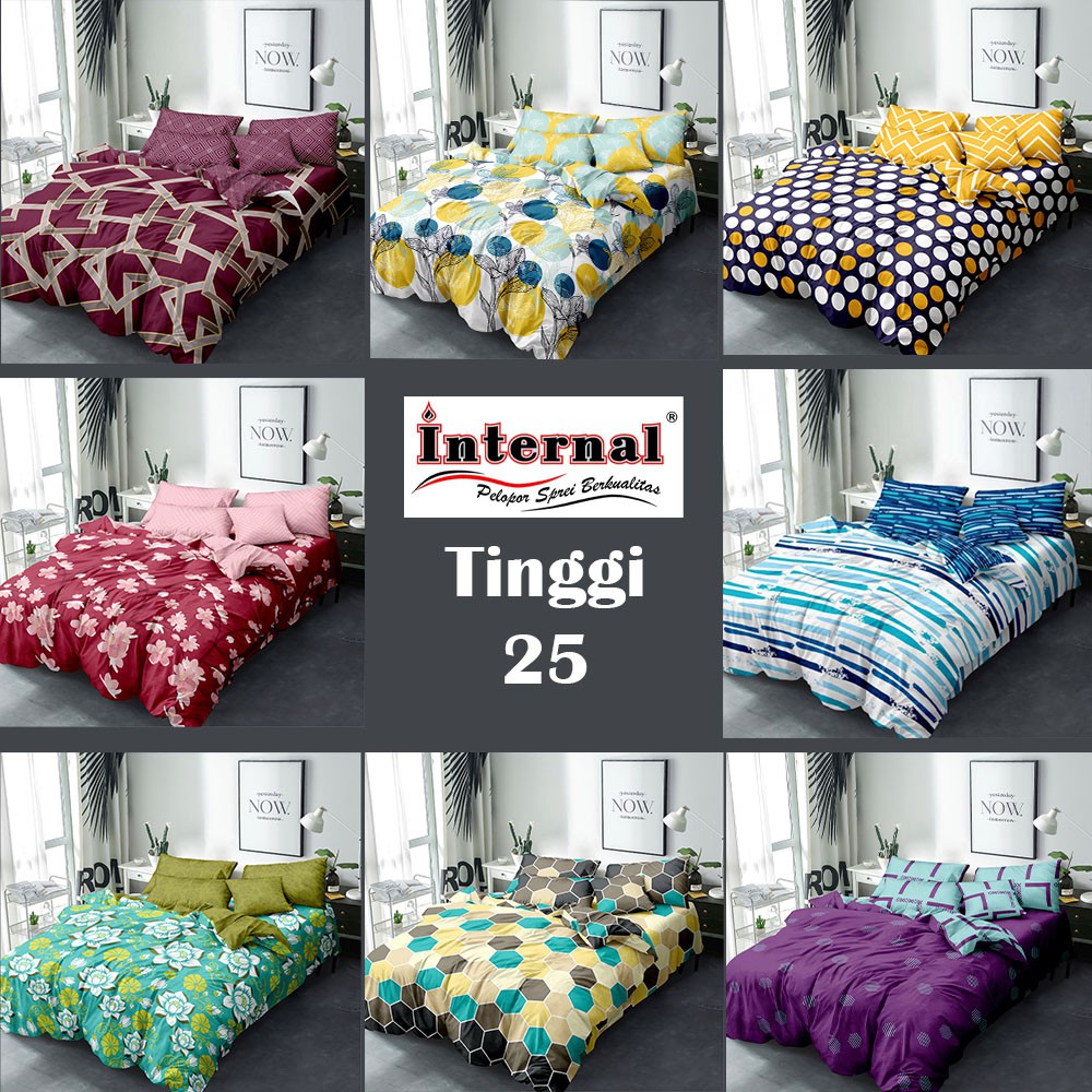 INTERNAL - Sprei Queen T25 (160x200) tinggi 25 Terlaris pilihan