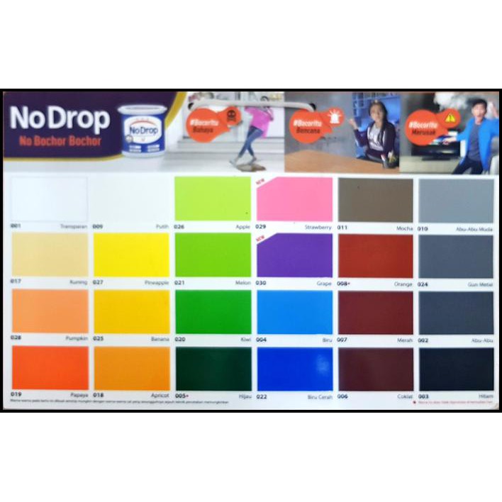 Katalog Warna Cat No Drop 2021 Katalog Warna Cat No Drop 2021