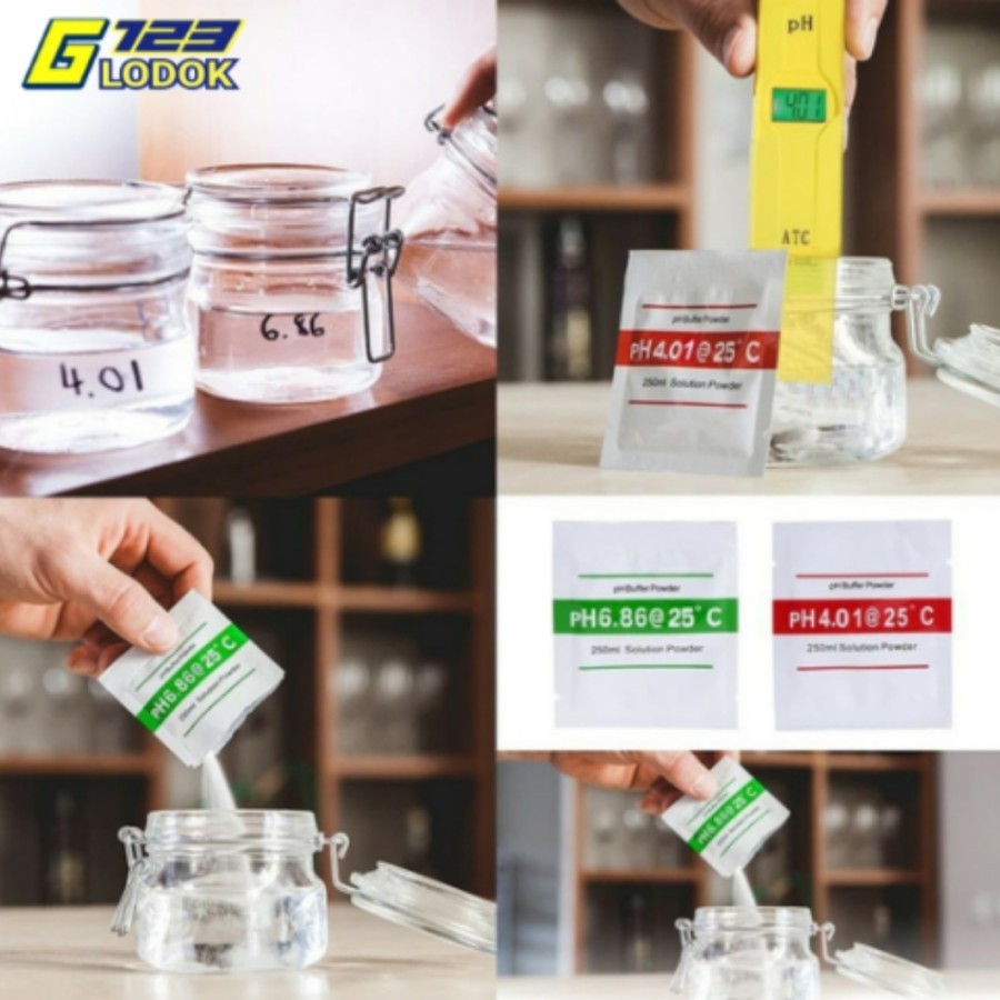 Bubuk Kalibrasi PH Meter Serbuk Kalibrasi Asam Basa Buffer Powder