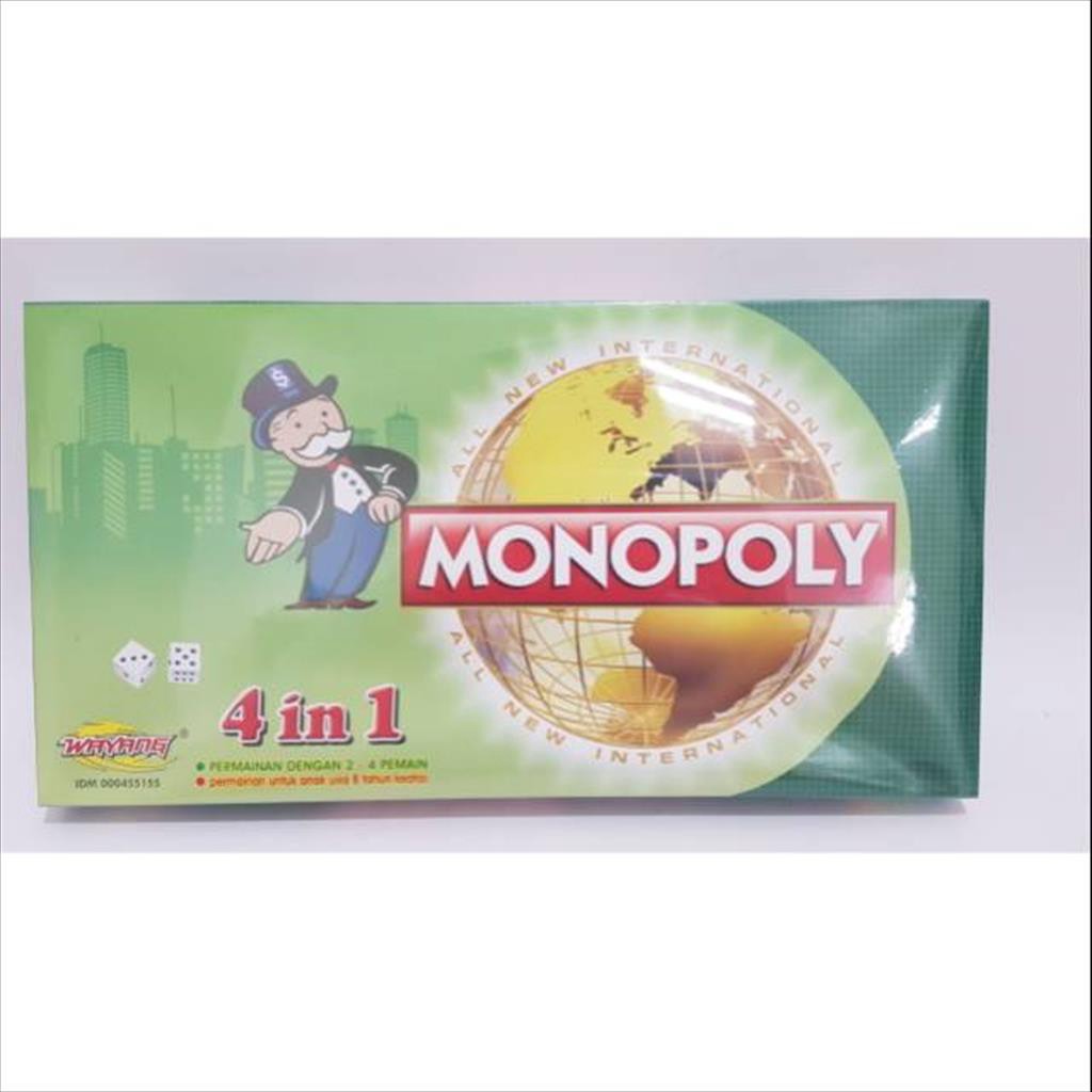 Sekawanmart Mainan anak dan remaja. MONOPOLY 4 in 1 murah. Monopoli murah [7022]