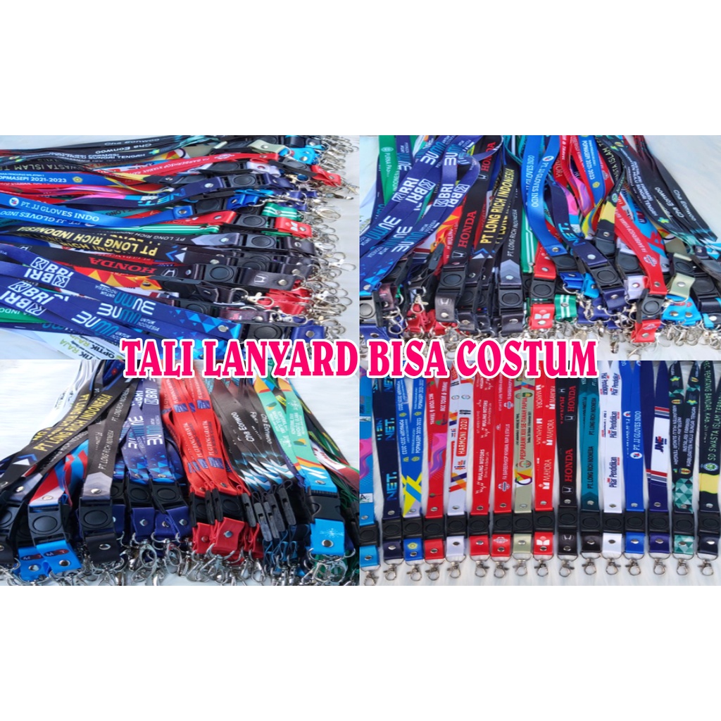 

TALI LANYARD BISA COSTUM Bonus Desain Gratis Sampai Jadi
