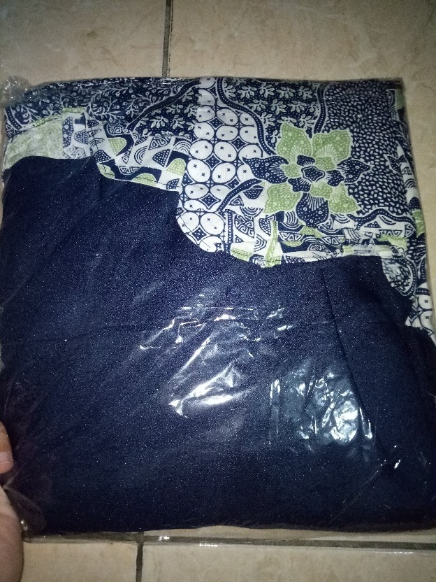 Tey-17 Batik Wanita Asj Sa Hrb026 Kenongo Kemeja Tosca Pendek