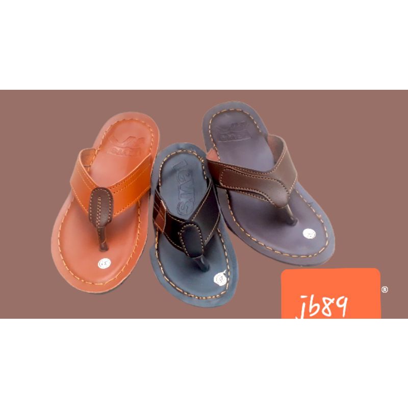 Sandal Kulit Anak Jahit Tembus 26-35