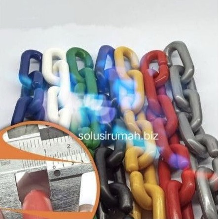 RANTAI PVC 12MM warna 12 MM PER 1M RANTE PLASTIK PLASTIC 1METER