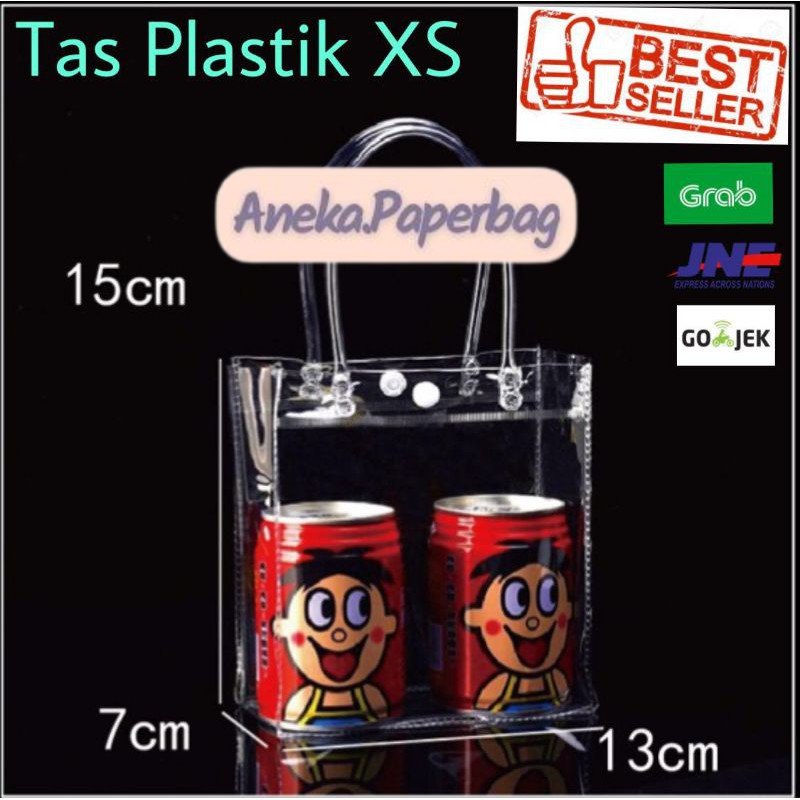 Tas Mika Tas Transparan Tas Plastik Tas Souvenir XS 13x7x5 Tas belanja TAS PVC TRANSPARAN Terlaris