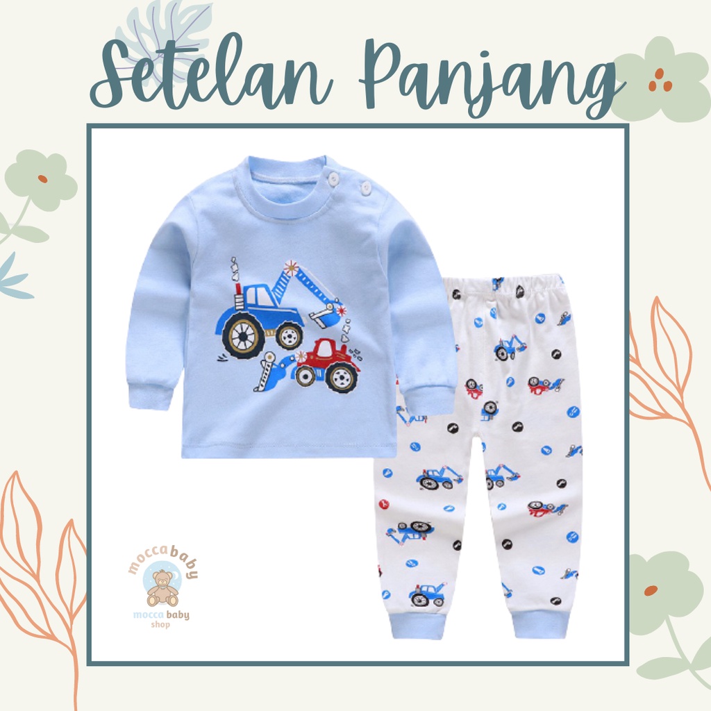 MBSS Baju Premium Anak Bayi Piyama Jumper Jumpsuit Celana Tidur Fashion Lengan Panjang NEW1 A