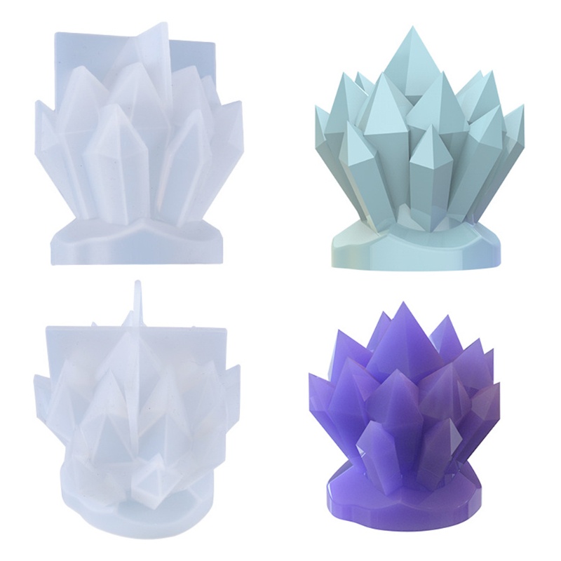 SIY DIY Crystal Cluster Resin Mold Handmade Decorations Crystal Stone Casting Mold