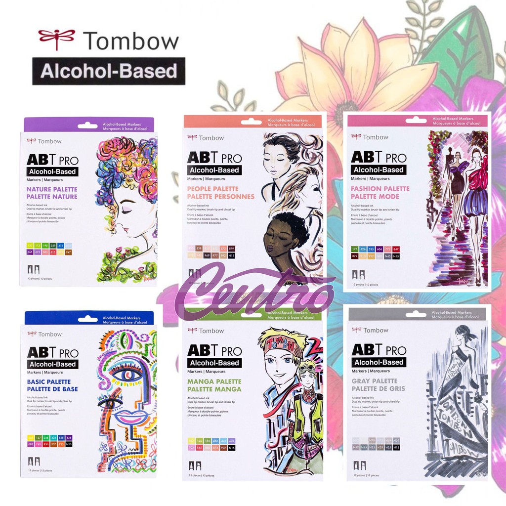 

Tombow ABT Pro Palette Art Markers Set 12 Dual Tip Brush Pen