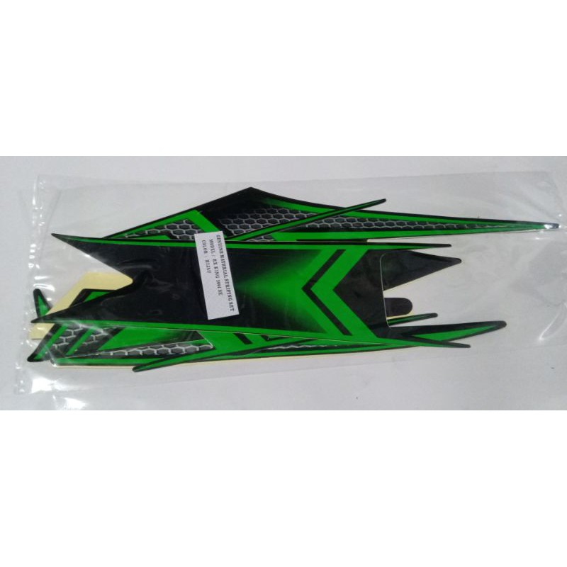 Stiker Striping Ori Rx King Hijau 2004