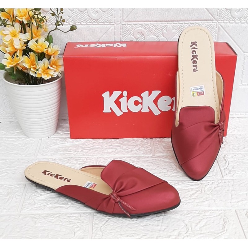 SANDAL WANITA KICKERS MODEL SLOP MIRA MURAH BERKUALITAS