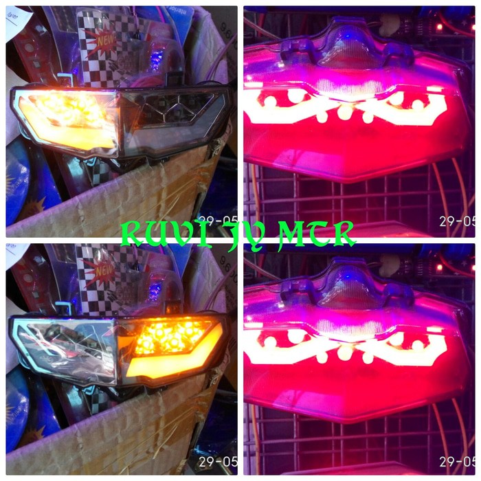 Hadlamp/Lampu Stop Led +Sen 3in1 motor Yamaha Xabre
