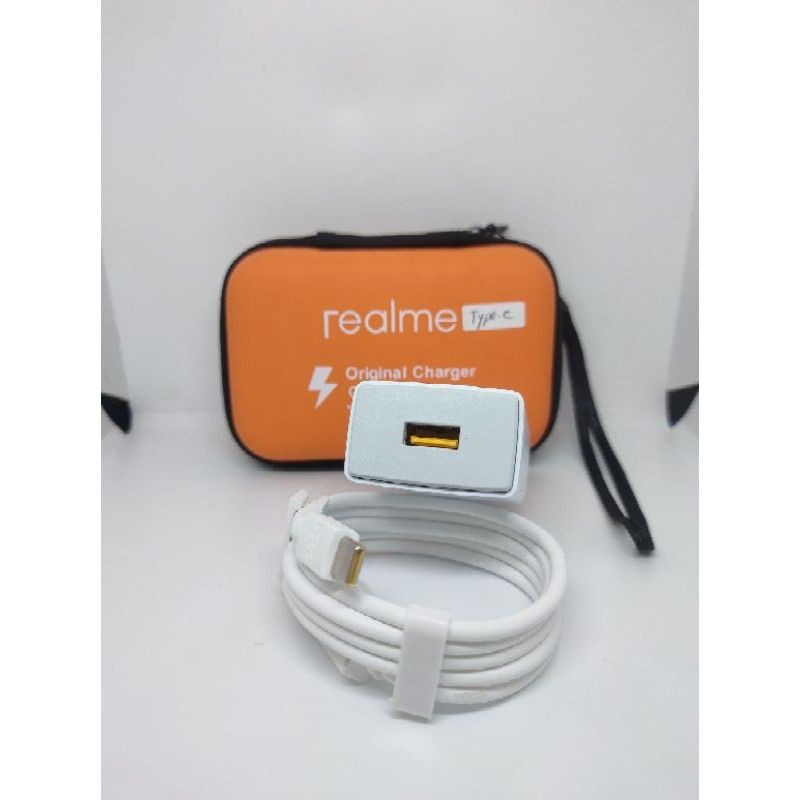 Charger Realme Super 4A VOOC Kabel Type C Plus Dompet Charger