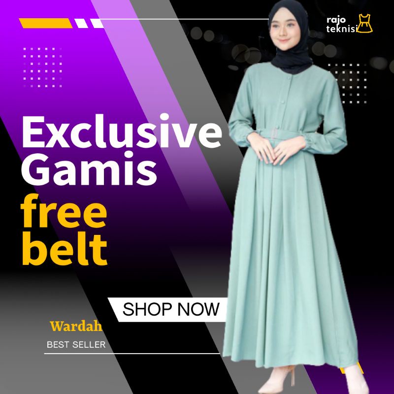 Baju gamis brokat wanita dewasa remaja kekinian model sekarang terbaru 2021 yang lagi trend mantap