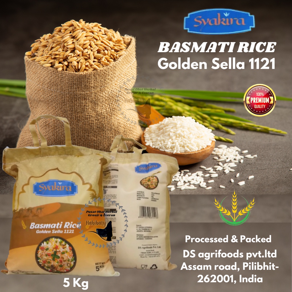 Jual Beras Basmati Syakira Sella Rice India 5 Kg Shopee Indonesia