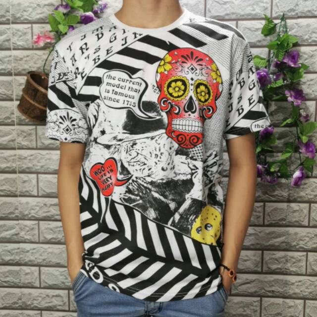 Tshirt kaos pria marcelo burlon.kaos murah meriah