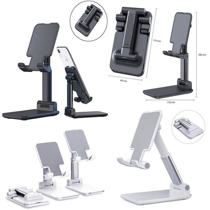 HOLDER HP FOLDING DESKTOP PHONE STAND HD23 DUDUKAN HP UNIVERSAL SEMUA HP