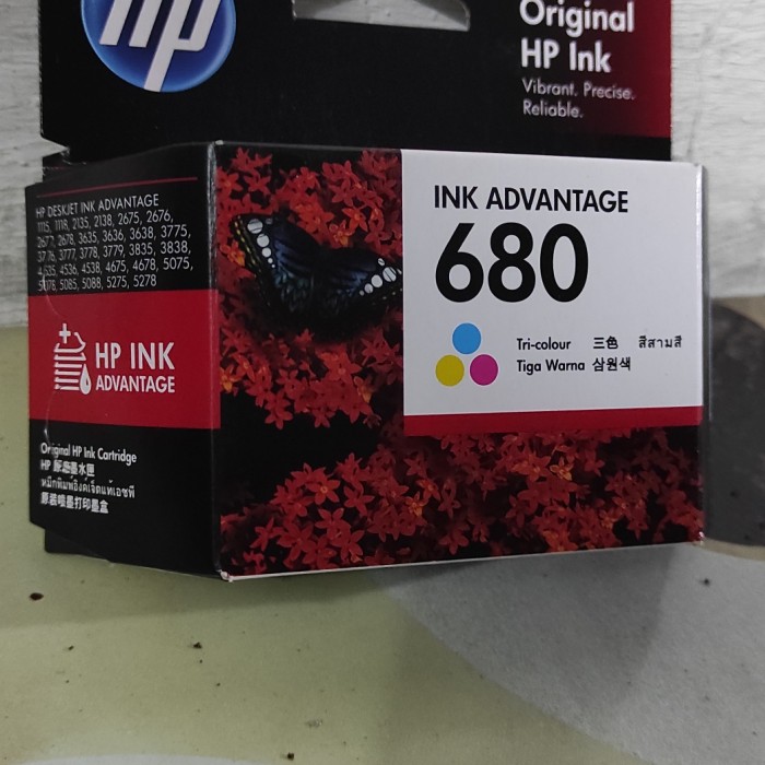 

T6Etfe4E Tinta Hp Catridge 680 Black + 680 Color For Printer 2135 3635 E57Dtgfe