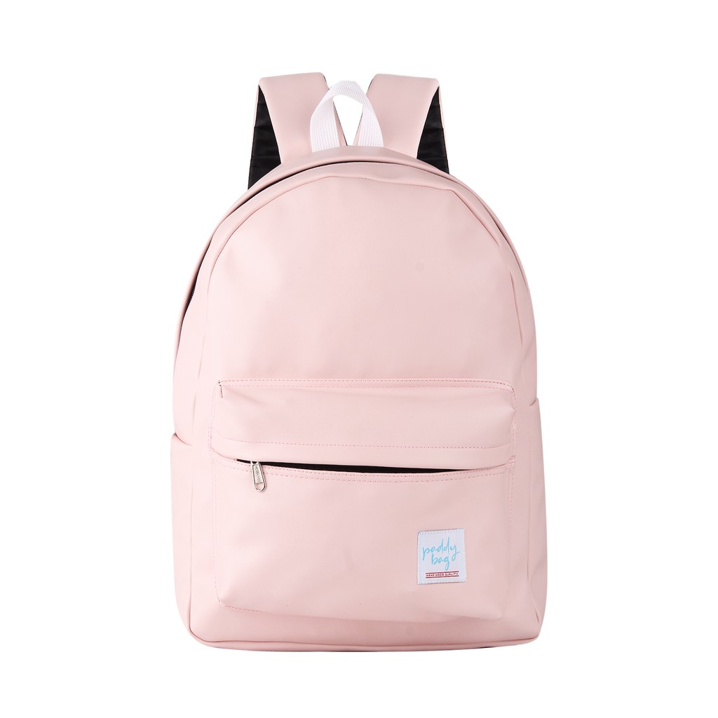 Leather Backpack - Tas Ransel Kulit Sekolah Serbaguna-Pink