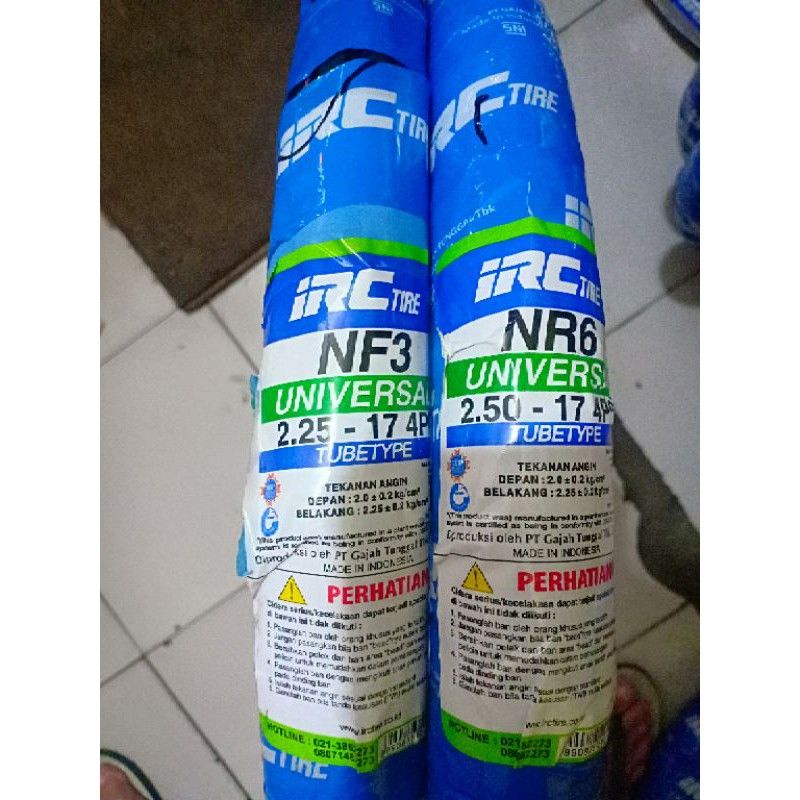 ban IRC Inoue ring 17 sepasang depan dan belakang ukuran 225/17 dan 250/17