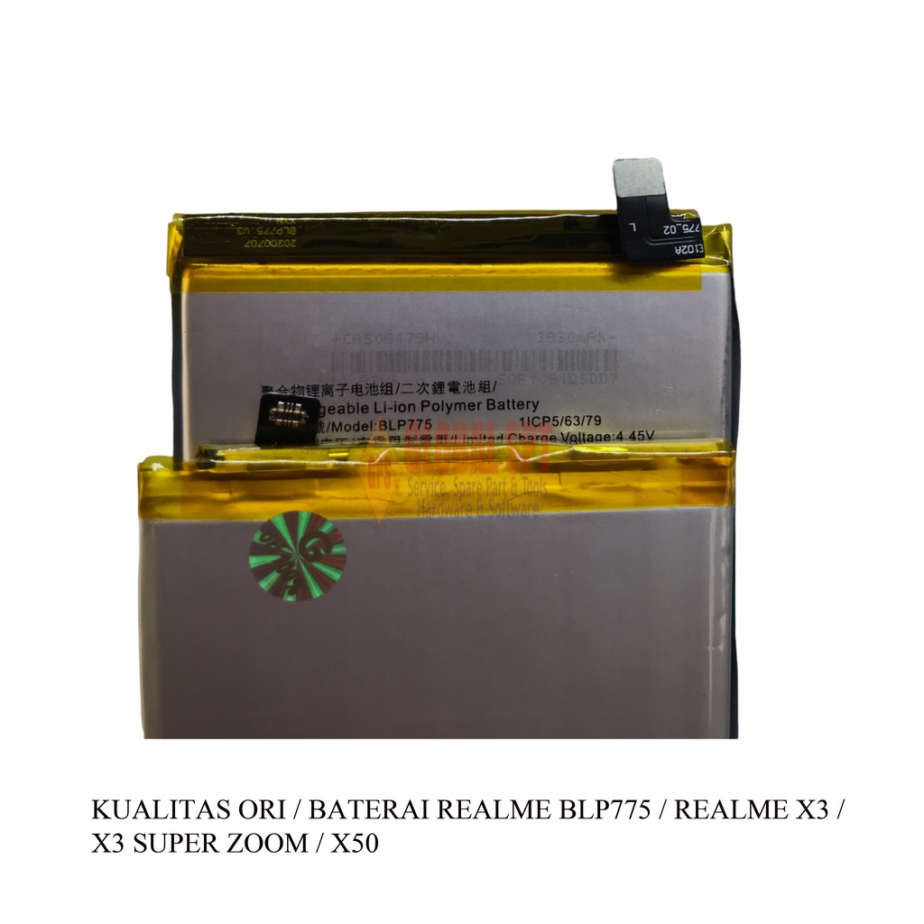 KUALITAS ORI / BATERAI BLP775 / BATRE / BATERE REALME X3 / X3 SUPER ZOOM / X50