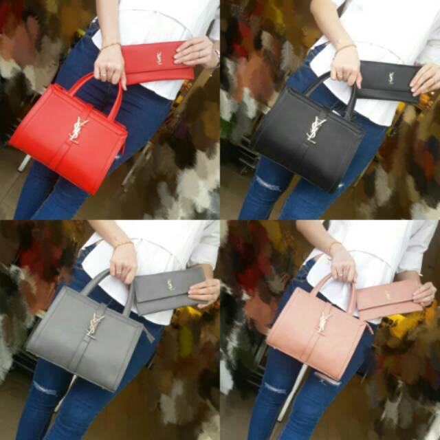Tas YSL Cecilia FREE DOMPET TAS BATAM MURAH TAS IMPORT BRANDED WANITA