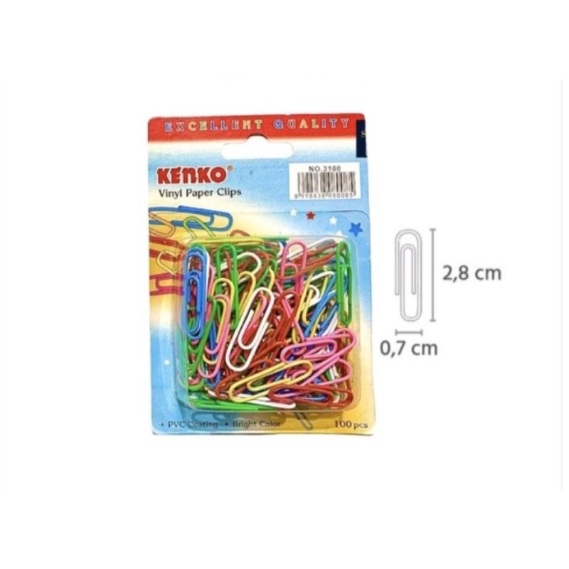 

Paper clip penjepit kertas kenko warna warni