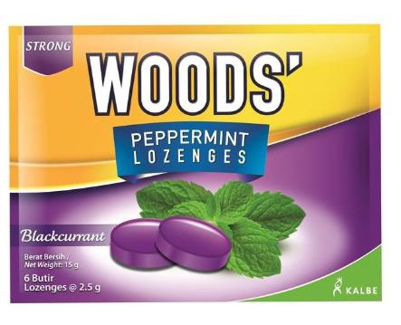 Woods Lozenges Sachet isi 6 Butir/Sachet 1 Box Isi 15 Sachet