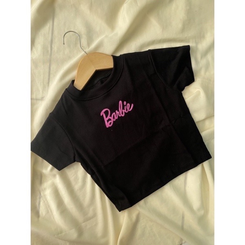 BEFAST - ZEC OOTD Kaos Crop Wanita AFTER / Barbie Crop Top (LD 88, P 40) / Kaos Crop Wanita / Tshirt Lengan Pendek / Kaos Santai Wanita / Kaos Crop Motif Tulisan Barbie / Terlaris / Crop Top Termurah / Outfit Kekinian Remaja Wanita Trendy