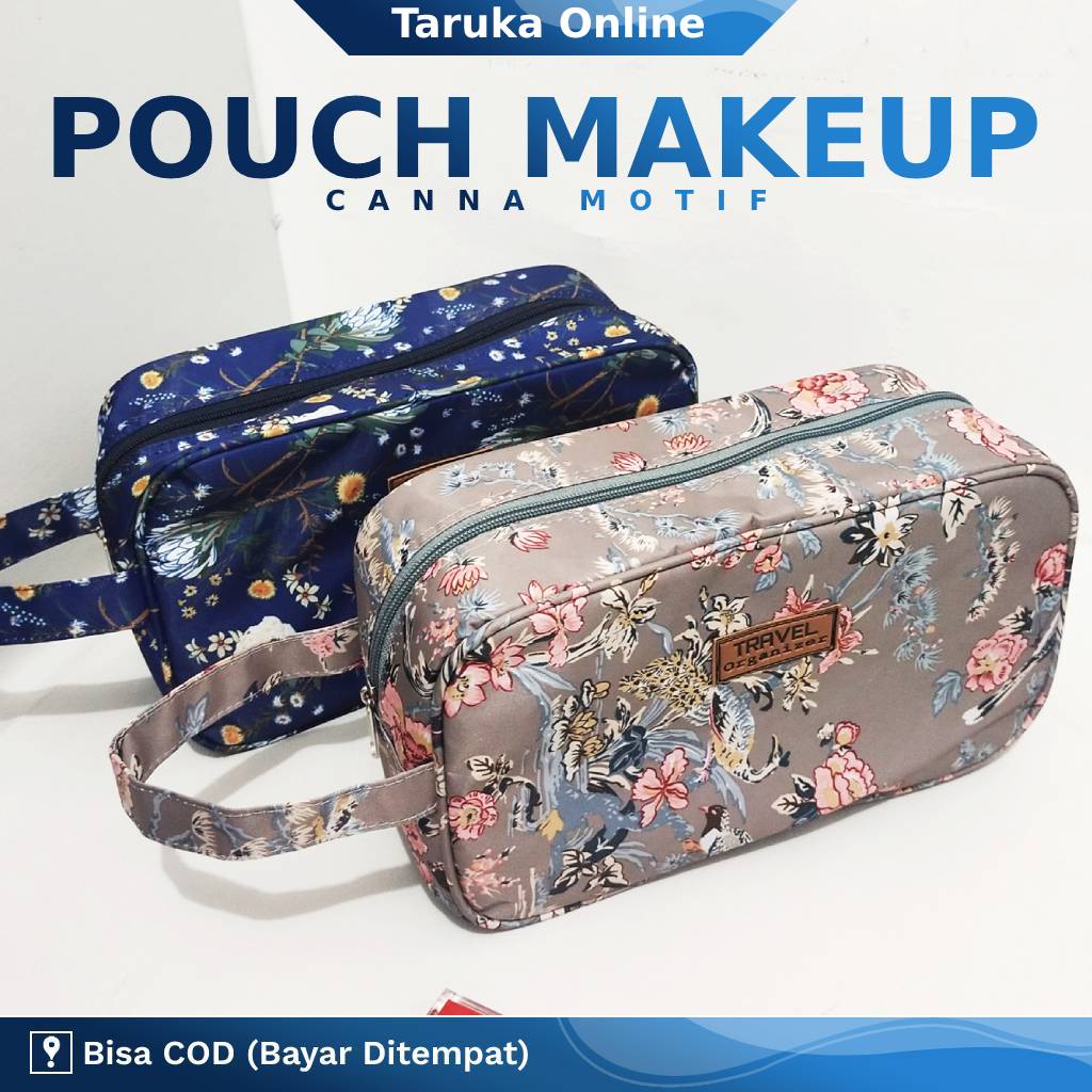 Pouch Wadah Tas Dompet Makeup Meke Up Kosmetik Mua Peralatan Salon Multifungsi Serbaguna