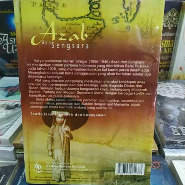 Novel Sastra Azab Dan Sengsara Merari Siregar Shopee Indonesia