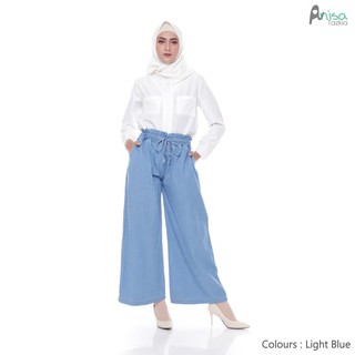 Tazkia Hijab  Store Bawahan Muslim Wanita  Kulot Jeans 