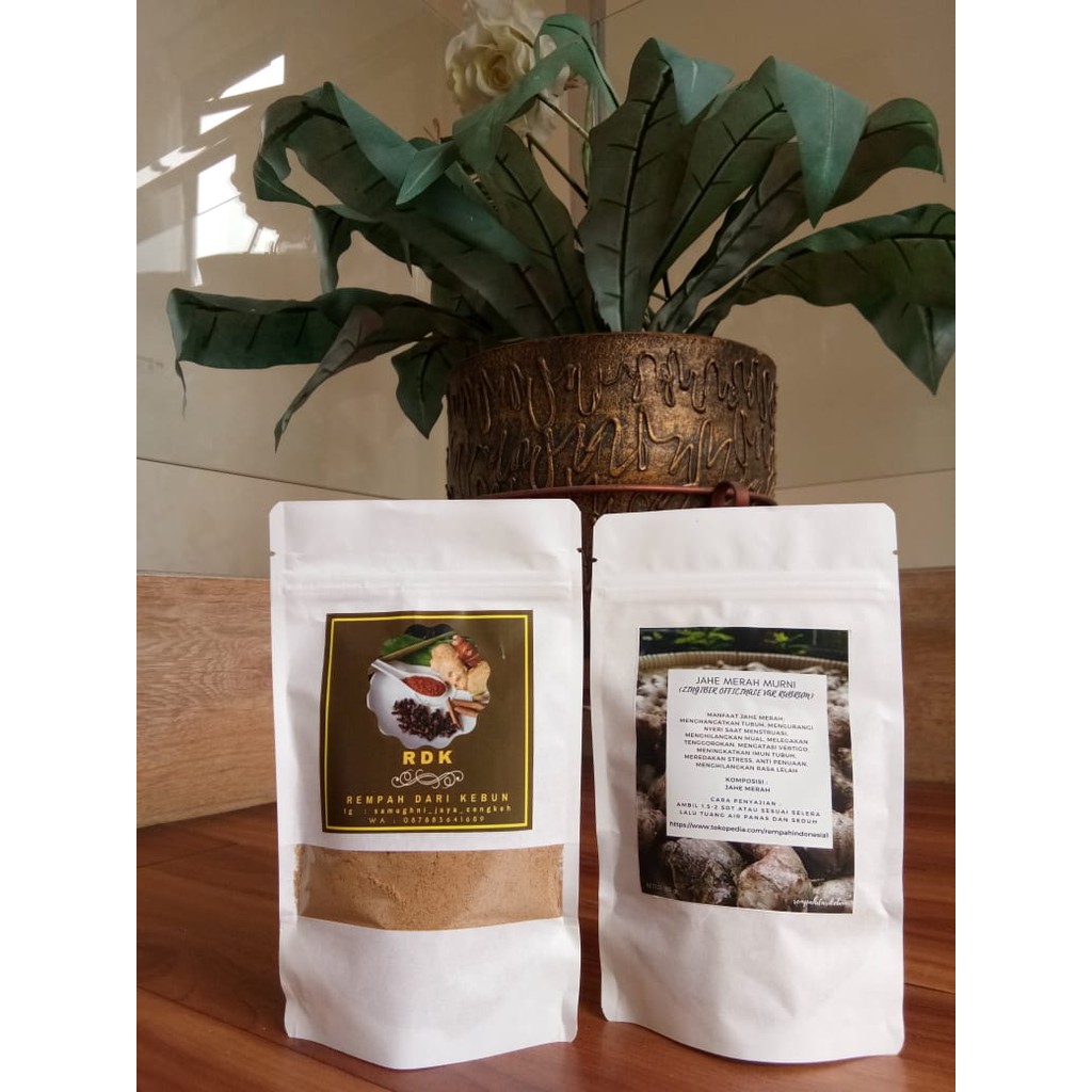 

Jahe Merah Murni (JMM) ukuran 100 gr