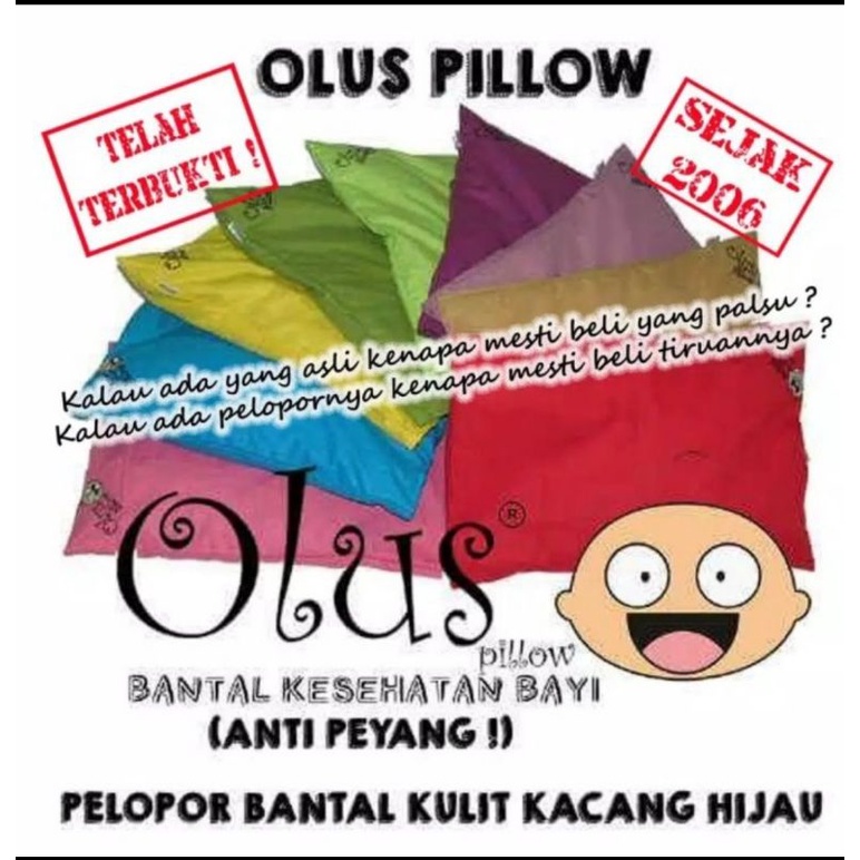 Original Bantal Olus Pillow Bayi Asli Anti Peyang Peang