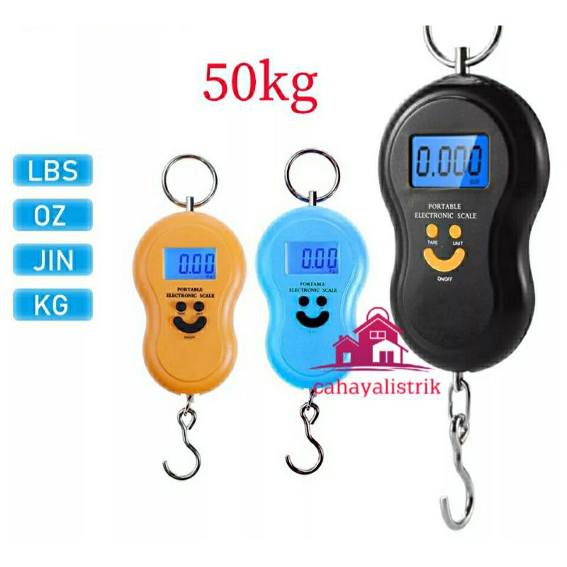 TIMBANGAN GANTUNG KOPER DIGITAL SERBA GUNA - MINI PORTABLE DIGI SCALE A08 50kg