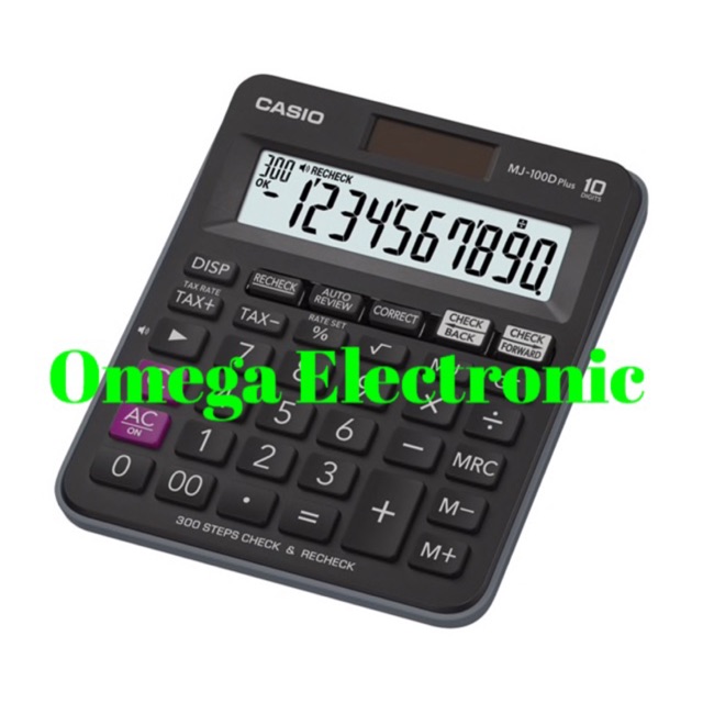 Casio Desktop MJ-100D Plus - Kalkulator Meja Check Correct MJ 100D Plus