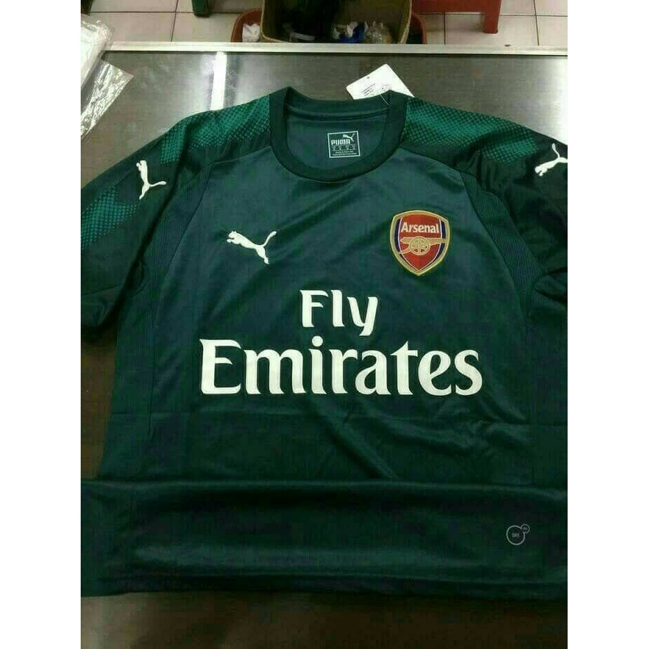 NEWSS JERSEY BOLA ARSENAL GK KIPER OFFICIAL 17/18 GRADE ORI