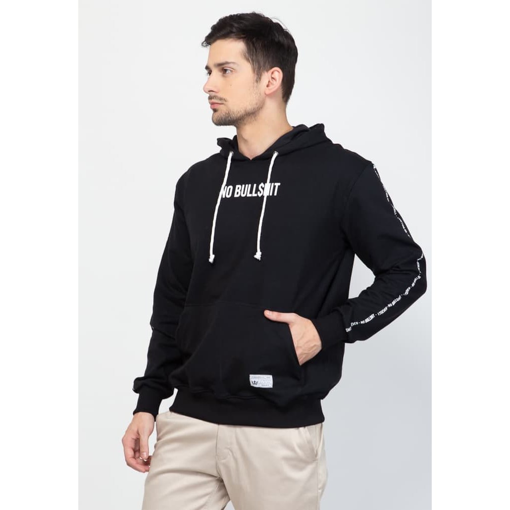 17SEVEN HOODIE NOBULLSHIT BLACK - Hitam