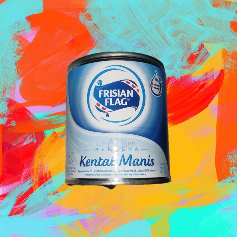 

Susu Kental Manis Kaleng Bendera Frisian Flag Putih 370 gr