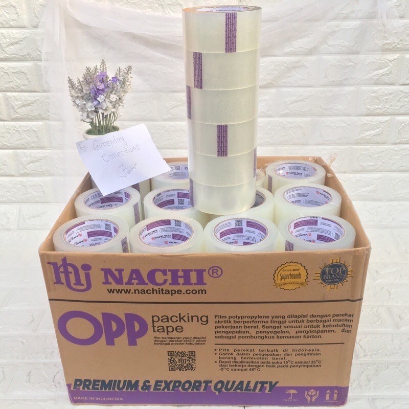 [1SLOP 6Pcs] PLESTER NACHI 2INCHI / LAKBAN PACKING OLSHOP SOLASI BESAR