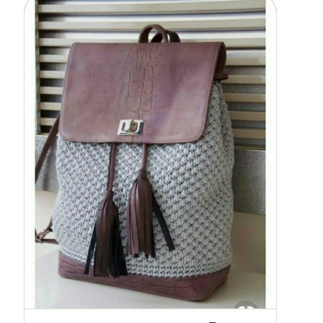 Aksesoris Handle Tas Backpack Handmade / Handle Tas Rajut/Desiana