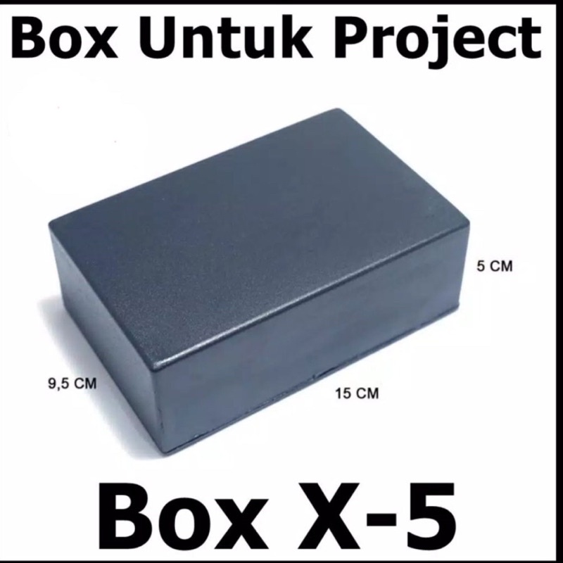 Box Hitam Plastik untuk Project